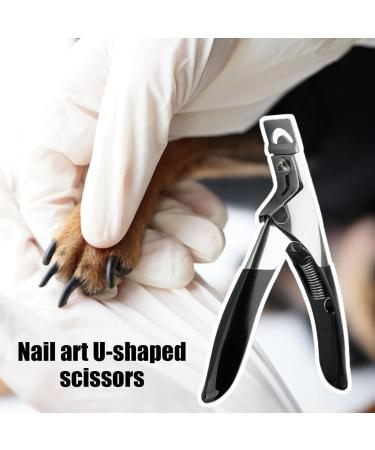 Nail Scissors - U Shape Manicure Scissors with Handle | Nail Trimmer for Nail Care Curved Cutter Nail File for Trimming & Grooming Easy to Use Nail Care Pochy - Buy Online on GoSupps.com