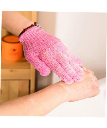 4 Pairs Exfoliating Shower Gloves - Medium Bath Scrub Body Exfoliator for Soft Skin - Buy Online on GoSupps.com