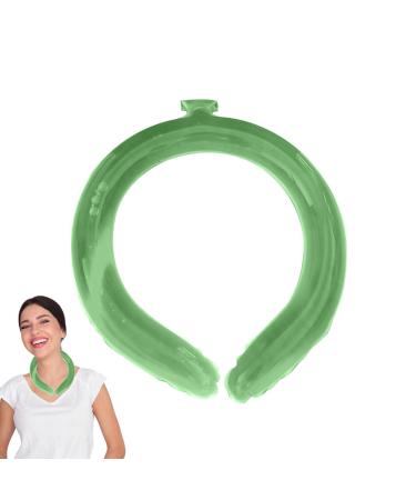 Neck Cool Ice Wrap - Ice Cooling Wrap for Neck - Wearable and Portable Body Cooling Product Cooling Neck Wraps for Camping Study Sports Offices Hiking Travel Qmisify Green