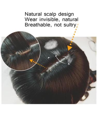 14" Synthetic Hair Topper Wiglet Hair Enhancer with Straight Bangs 3 Clips in Straight Hair Extensions Hair Closure Piece Hairpieces for Women Strawberry Blonde mixed Bleach Blonde 14INCH/35CM Strawberry Blonde mixed Bleach Blonde - Buy Online on GoSupps.com