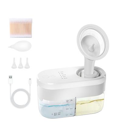 Prrutyics Ear Wax Removal Kit Electric Earwax Removal Tools Ear Cleaning Kit with Sewage System and 4 Clean Mode Safe and Effective Ear Irrigation Flushing Kit for Adults & Kids with 3 Ear Tips