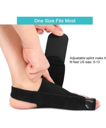 Adjustable Orthopedic Bunion Corrector - Hallux Valgus Rail for Day & Night Relief | Pain Relief for Overlapping Toes & Flat Feet - Buy Online on GoSupps.com