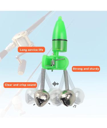 HLOGREE LED Night Fishing Rod Bait Alarm Bell 30pcs/40pcs | Portable Fishing Indicator with Dual Ring Bells | Fishing Accessories with 10 Red, 10 Green, and 10 Blue Lights - Buy Online on GoSupps.com