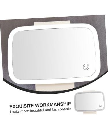 Beaupretty 1Pc car vanity mirror visor mirror automobile sun visor vanity mirror travel make up mirror car interior rearview mirror aluminum mirror Miss white clip-on mirror chargeable - Buy Online on GoSupps.com