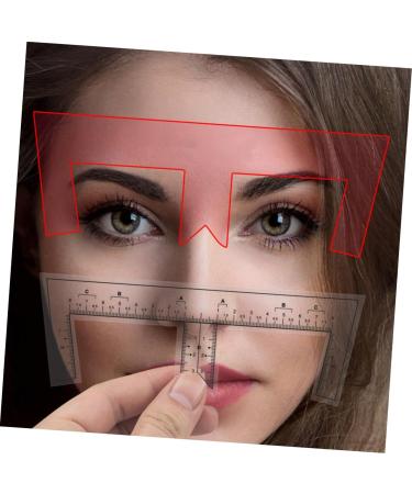 Angoily 10pcs Eyebrow Design Ruler Brow Guide Ruler Eyebrow Drawing Tool Eyebrow Trimming Measuring Ruler - Buy Online on GoSupps.com