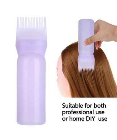 Hair Color Shampoo Dye Bottle with Ridge Applicator - 3 Colors Available (Purple) | Essential Hair Dye Tools for Perfect Application - Buy Online on GoSupps.com