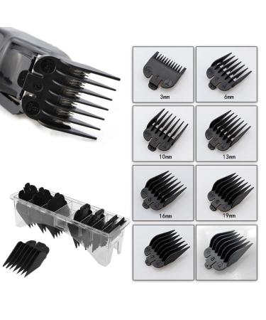 8pcs Professional Hair Clip Comb Guide Set | Hair Clipper Accessories for Salon Hairstyling | Limit Combs for Hairdressing - Buy Online on GoSupps.com