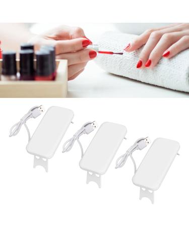 3Pcs Mini Nail Dryer Professional Nail Light Curing Gel LED Dryer Mouse Shape LED Nail Lamp Portable Nail Lamp Gel Polish Light for Nail Salon Home Travel (White) - Buy Online on GoSupps.com