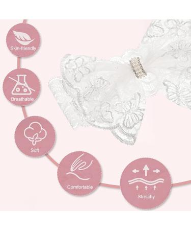 Baby Girl Flower Headband for Christening, Wedding, and Party | Baby Hair Band for Family Photos - Buy Online on GoSupps.com