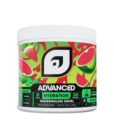 Advanced Hydration High-Performance Electrolyte Drink Mix with B Vitamins for All-Day Hydration - Caffeine Free Zero Calories Sugar Free & Keto Friendly - (30 Servings Watermelon Swirl)