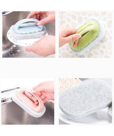 Shop Kitchen Brush Set | Long Handle Coco Wash Pot & Oil Bowl Cleaning Brushes - Four Loaded Sponges - Buy Online on GoSupps.com