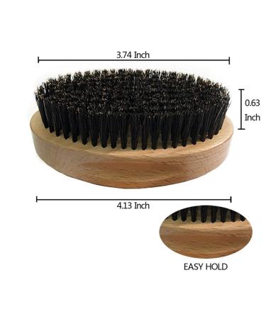 Natural Boar Bristle Beard Brush & Pear Wood Comb Set for Growth & Softening - Buy Online on GoSupps.com
