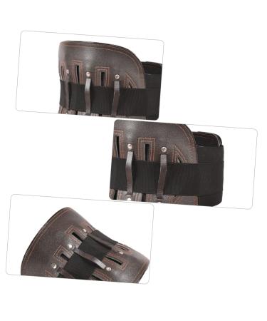 Adjustable Lower Back Support Brace for Men - Herniated Disc Protection & Waist Trainer Corset - Fajas Para Hombres - Comfortable Sweat Band 110X25X2cm Brown - Buy Online on GoSupps.com