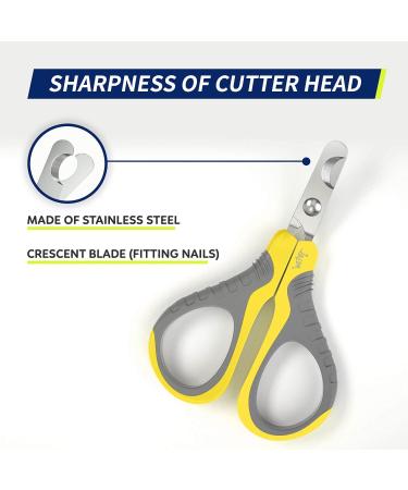 Professional Wepet Claw Scissors for Pets | Safe & Spicy Gray/Bumblebee Yellow | Ideal for Cats Dogs Kittens & Small Animals - Buy Online on GoSupps.com