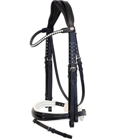 St bben Bridle 2810 Switch Magic Tack - Black Varnish Warmblood with Curved Noseband | International Shipping - Buy Online on GoSupps.com