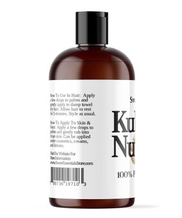 100% Organic Kukui Nut Oil | Pure Cold-Pressed Moisturizer for Skin Hair & Face | Imported From Hawaii | Sweet Essentials (4 fl oz - Buy Online on GoSupps.com