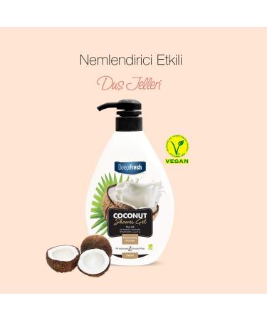 Deep Fresh Shower Gel 1000ml With Pump Coconut No alcohol No paraben - Buy Online on GoSupps.com