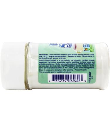NOW Better Stevia Zero Calorie Sweetener Extract Powder - 1 Oz (Pack of 1) - Buy Online on GoSupps.com