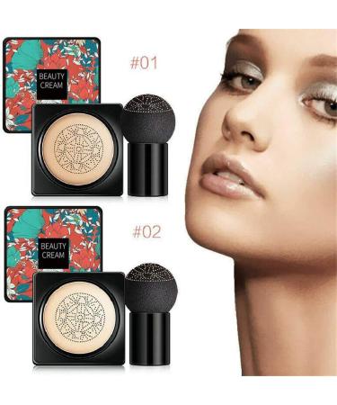  Akemaio Mushroom Head Air Cushion BB Cream Moisturizing Concealer BB Cream Makeup Base Primer (Assorted Colors) - Buy Online on GoSupps.com