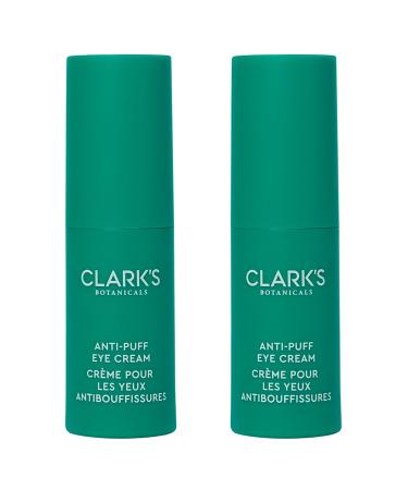 Clark's Botanicals Anti-Puff Eye Cream: Reduce Puffiness Under Eyes & Instantly Ageless Facelift with Hyaluronic Acid Vitamins C & E Caffeine & Jasmine Extract (0.5 Fl Oz (Pack of 2))