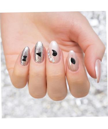 POPETPOP 1 Box Nail Jewelry Drill Nail Art Jewels Nail Manicure Decoration Ab Diamonds for Nails Rhinestones Rhinestone Acrylic Nails Nail Jewelry Decorations Flash 3d Accessories Plastic 13X5X1cm Black - Buy Online on GoSupps.com