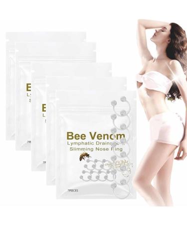 Aoosecx GGPM Bienengift-lymph drainage and slimming nose ring Bee venom lymphatic drainage nose ring firming essential oil ring slim nose ring 5box