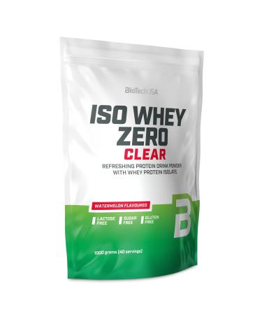Biotechusa iso whey zero clear drink powder refreshing sugar -free lactose -free gluten -free 5 fruit taste directions 88 kcal 21g protein BCAAS 1000 g watermelon watermelon 1 000 g