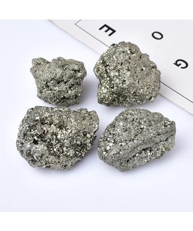 CIMWJOPS Natural Pyrite Crystal Cluster Irregular Stone Rock Sample Home Decoration Raw Crystals 150-200g - Buy Online on GoSupps.com