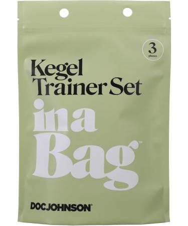 Doc Johnson Kegel Trainer Set - 3 Silicone Weights (45g 55g 65g) for Gradual Training - Pink | International Shipping - Buy Online on GoSupps.com