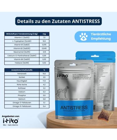 Buy Itiko Vitamins for Dogs | Delicious Calming Supplement | Seastant for Nervous System Improvement | L-Tryptophan 150mg - Buy Online on GoSupps.com