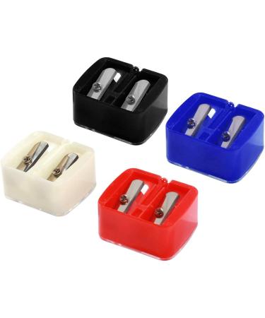 Ancoo 4 Pieces Dual Hole Pencil Sharpener for Eye Makeup - Eyebrow and Eyeliner Precision Sharpener - Buy Online on GoSupps.com