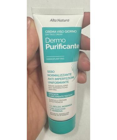  Alta Natura Alta Natura Dermopurifying Day Face Cream 50ml - with extracts of Moringa and Boldo helps minimize pores rebalance the skin microbiome and protect the skin - Buy Online on GoSupps.com