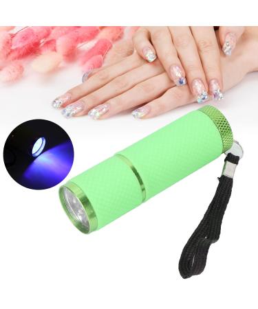Portable Mini UV LED Nail Lamp - Flashlight-Shaped Nail Dryer for Salon Quality Nails at Home (Green) - Buy Online on GoSupps.com