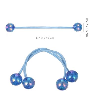 Fomiyes 3 Pairs Hair Ties with Acrylic Ball & Butterflies - Cute Hair Accessories for Toddlers Girls & Women - Buy Online on GoSupps.com