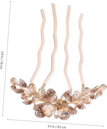 Angoily Hair Comb Hair Accessories for Women Rhinestone Side Comb Rhinestone Hair Pin Hair Accessories for Girls Rhinestone Hair Clips Rhinestone Clips Mother Decorate Korean Version Metal - Buy Online on GoSupps.com
