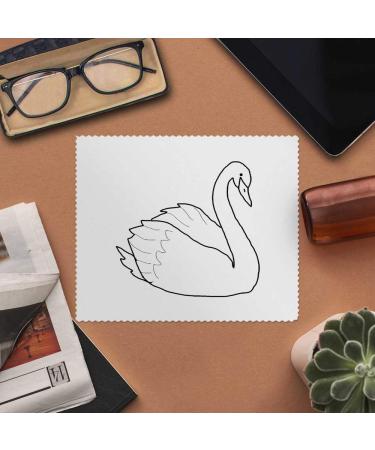 Buy 2 x 'Swan' Microfiber Lens/Eyeglass Cleaning Cloths - Perfect for Glasses & Screens | Fast International Shipping - Buy Online on GoSupps.com