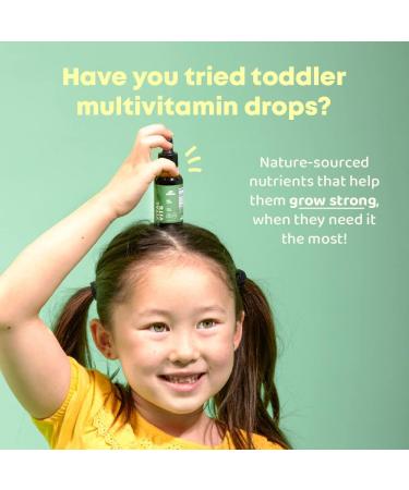 Herbs Vegan Toddler Multivitamin Liquid Drops for Overall Health Support - 30 Servings - Buy Online on GoSupps.com