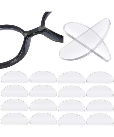 Gjinxi silicone-nose pads glasses 30 Self-adhesive silicone glasses replacement handles Airbag slip-resistant soft nose pads air chamber mats Sunglasses Repair sets Sunglasses (transparent 1 mm)