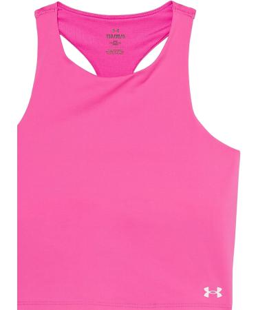 Under Armour Girls' Motion Crop Tank Top - Rebel Pink/Pink Sugar - Small - Buy Online on GoSupps.com