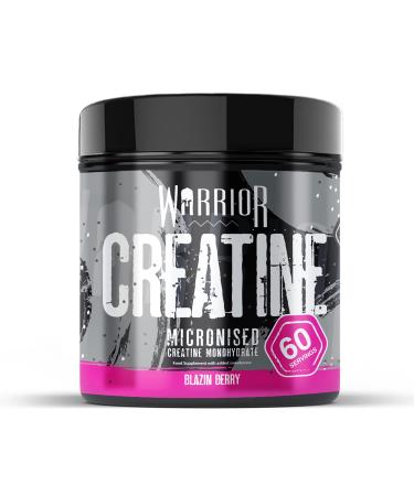 Warrior Creatine Monohydrate Powder Blazin Supplements Berry Blazin' Berry 300 g (Pack of 1)