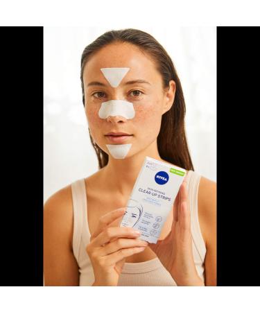 Nivea Clear-Up Strips Zone T Patch - Blackhead Removal (3x6 Cerotti) | Anti-Makeup Facial Cleaning Patches | 110g - Buy Online on GoSupps.com