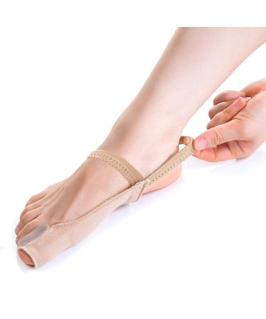 Bunion Corrector Pads Bootie Bunion Relief Hallux Valgus for Men and Women - Bunion Guard and Cushion Toe Splint Sling Gel Bunion Protector with Toe Separator Brace Socks (1 Pair)
