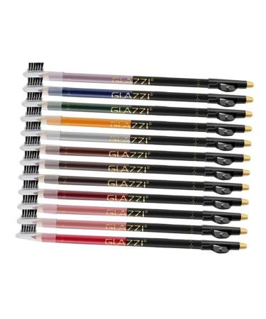 FOYTOKI 12pcs Lip Liner Eyeliner Gel Eyeliner Cosmetic Supplies Eyebrow Pencil Waterproof Makeup Tool Wood