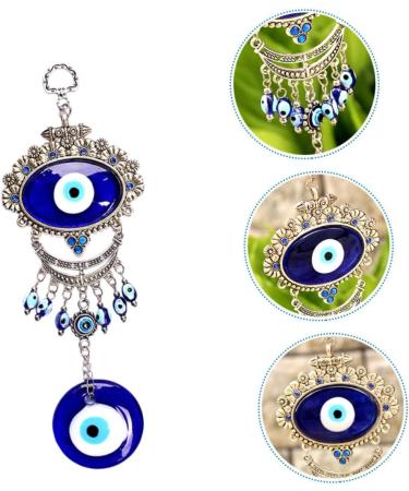 ABOOFAN 3pcs Blue Pendant Keychain Accessories Blue Eye Amulet Ornament Hanging Pendant Charm Devil Eye Rear - Buy Online on GoSupps.com