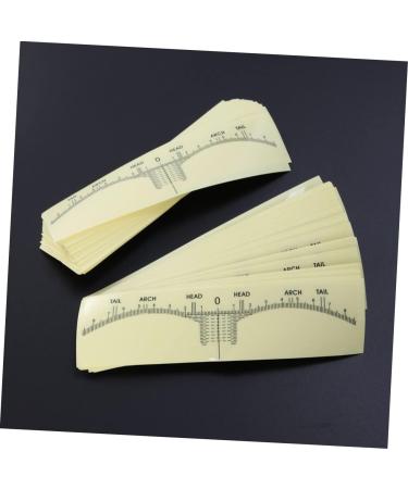 FOMIYES 300 Pcs Eye Brow Ruler Brow Mapping Ruler Tape Eyebrow Ruler Sticker Tool Disposable - Buy Online on GoSupps.com