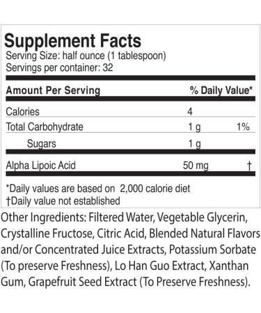 Life Solutions Alpha Lipoic Acid Liquid Dietary Supplement - 16 fl. Oz | Antioxidant-Rich Formula | Pharmacist Formulated - Buy Online on GoSupps.com