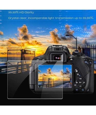 Sony Alpha ZV-E10 Screen Protector - 3 Pack Tempered Glass Film Cover | PCTC 0.3mm Anti-Scratch Anti-Fingerprint | Easy Install & Hot Shoe Cap Included - Buy Online on GoSupps.com