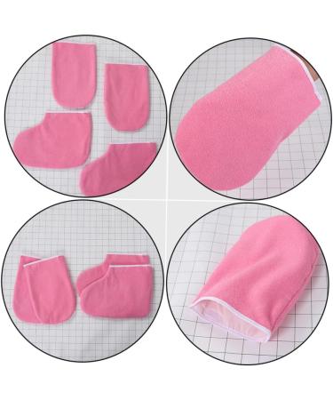 minkissy 12 Sets Leather Horn Boots Female Spa Gloves Manicure Treatment Hand Cover Wax Heat Foot Cover Hand Spa Gloves Wax Sock Paraffin Therapy Gloves Paraffin Wax Bath Gloves Spa Tool - Buy Online on GoSupps.com