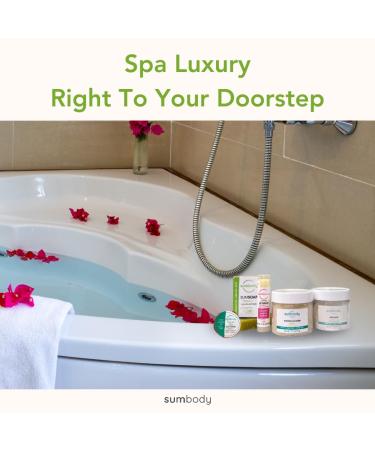 Natural Bath & Body Basket - 6 Piece Home Spa Self Care Set | Perfect Unique Gifts for Mom Sister Friends & More | Made in USA - Buy Online on GoSupps.com