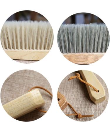 SANGDA Hand Broom Dusting Brush Bench Brushes Counter Duster Hand Brush with Wood Handle for Counter Hand Woodworking Gardening Furniture Drafting Fireplace Cleaning Sweeping(Yellow) - Buy Online on GoSupps.com